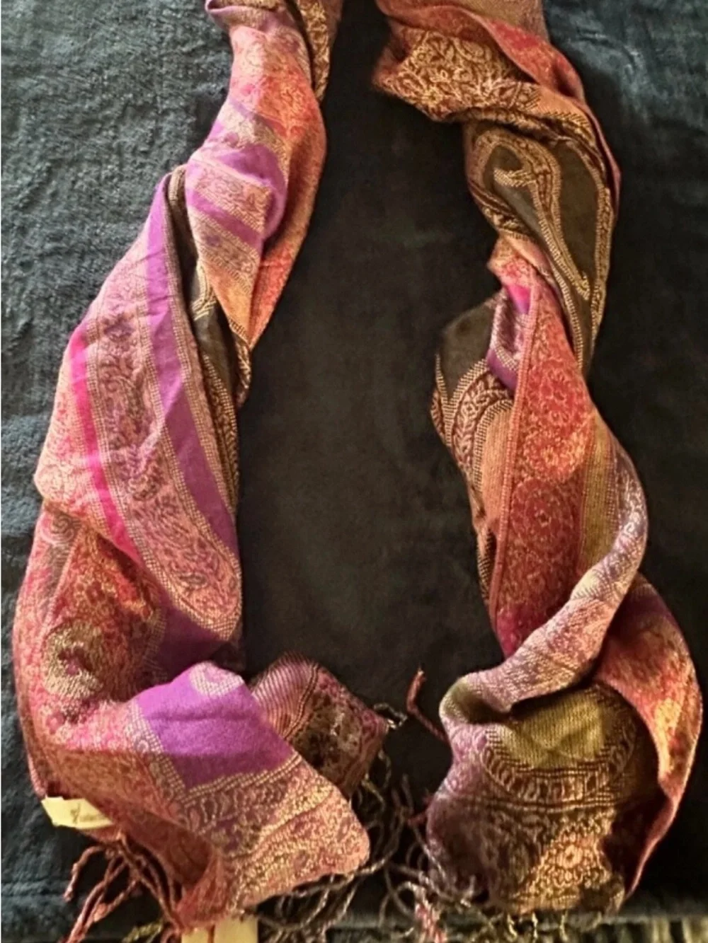 NWT~Collection Eighteen~Scarf/Wrap Pashmina~Paisley~Floral Print~”DEWBERRY”